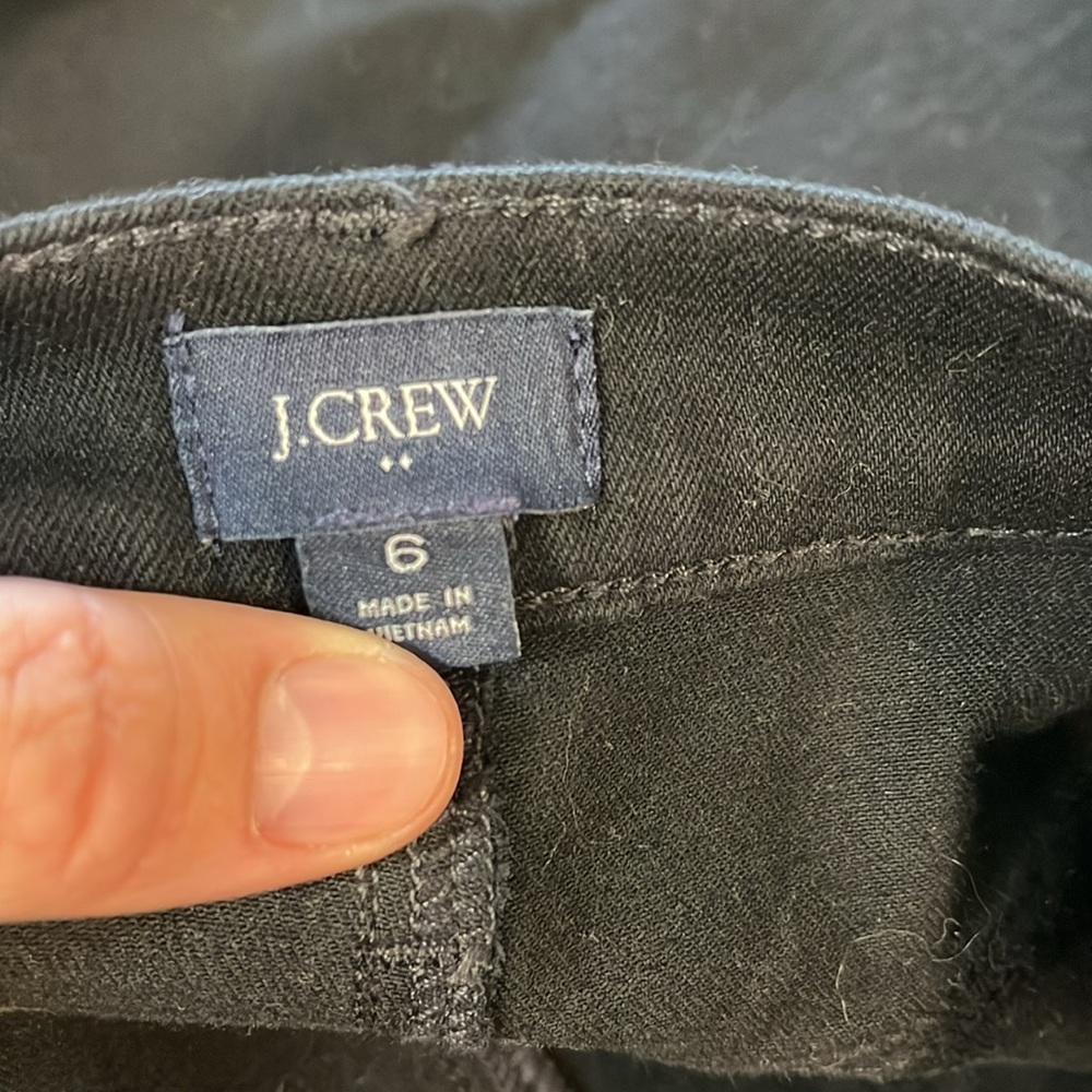 J Crew black midi denim skirt Size 6 - Picture 3 of 5